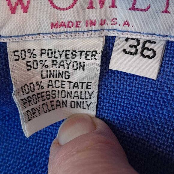 Stephen Douglas Ltd Women's Blazer Jacket Blue Solid Pockets USA 36 - Picture 6 of 6